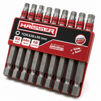 Набор бит TORX30 × 50 мм Haisser, 10 штук в упаковке