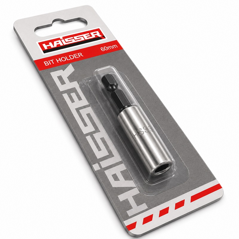 Тримач магнітний для біт 1/4" × 60 мм Haisser 