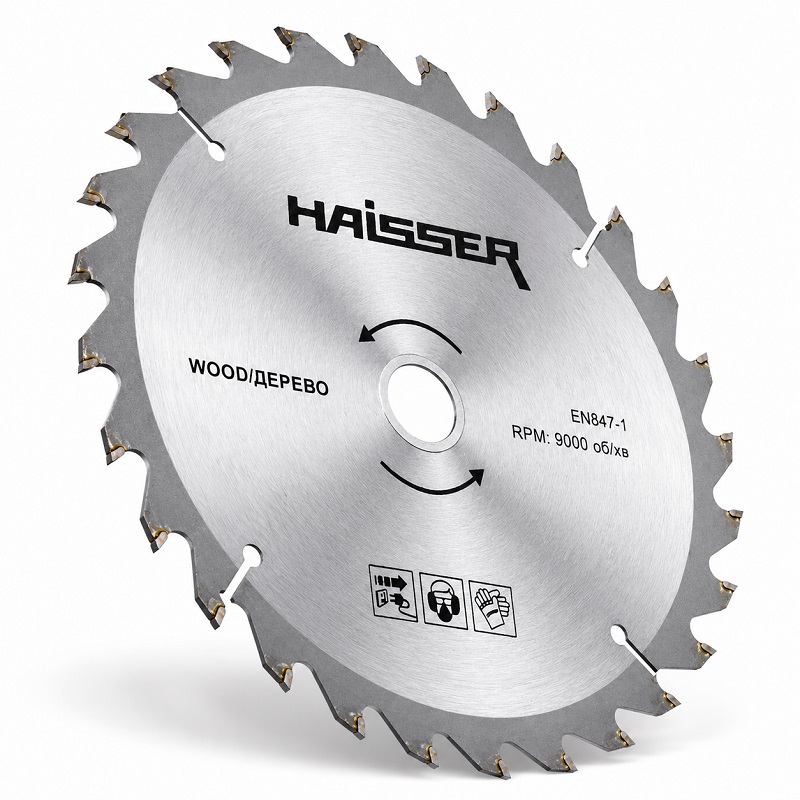 Диск пильный по дереву 190 × 30 мм 24 зуба Haisser