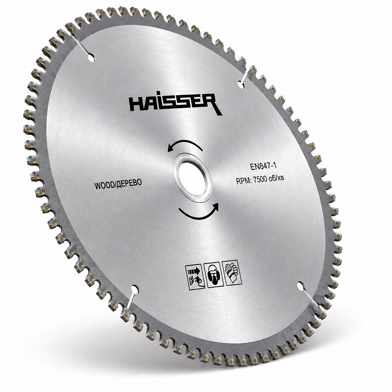 Диск пильний по дереву 255 × 32 мм 60 зубців Haisser