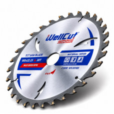  Диск пильний по дереву 180 × 22,23 мм 30 зубців WellCut