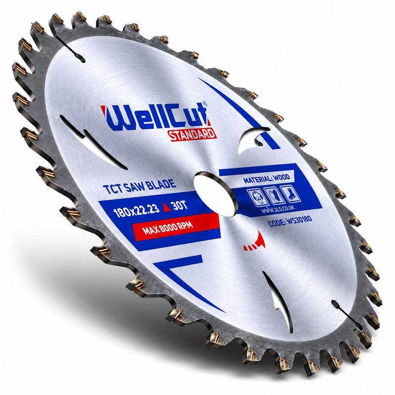 Диск пильний по дереву 180 × 22,23 мм 30 зубців WellCut