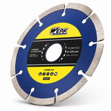 Диск алмазный отрезной сегментный 125 × 7 × 22,2 мм Werk Segment