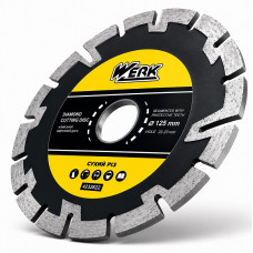Диск алмазный отрезной сегментный 125 × 7,5 × 22,2 мм Werk Segment
