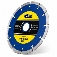 Диск алмазный отрезной сегментный 150 × 7,5 × 22,2 мм Werk Segment