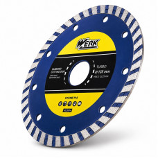 Диск алмазный отрезной сплошной 125 × 7 × 22,2 мм Werk Turbo
