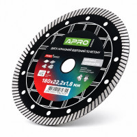Диск алмазный отрезной Быстрый Рез 180 × 1,8 × 22,22 мм Apro Pro