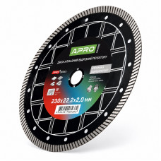 Диск алмазний відрізний Швидкий Різ 230 × 2 × 22,22 мм Apro Pro