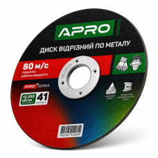 Круг отрезной по нержавеющей стали 180 × 1,6 × 22,2 мм Apro Pro