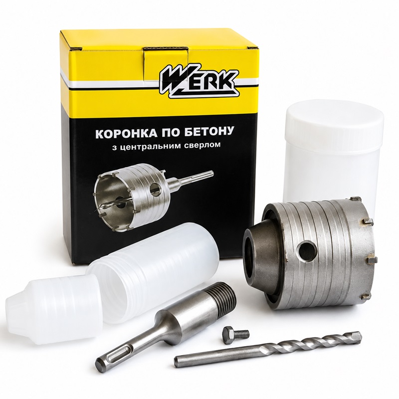 Коронка по бетону SDS-Plus 50 мм Werk