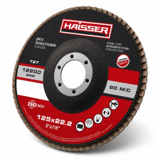 Круг лепестковый плоский P80 125 × 22,2 мм T27 Haisser