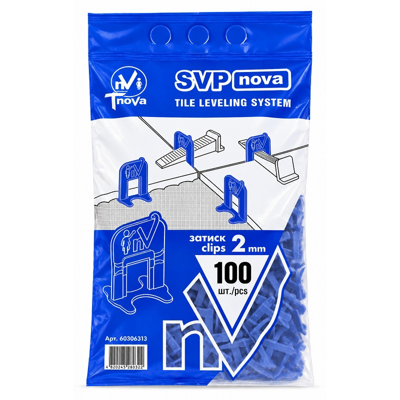 Основа СВП - Нова для плитки 2 мм T-Nova, 100 штук