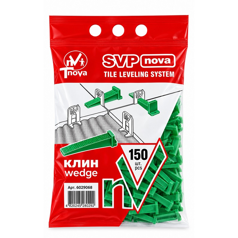 Клин СВП - Нова для плитки 10 × 70 мм T-Nova, 150 штук