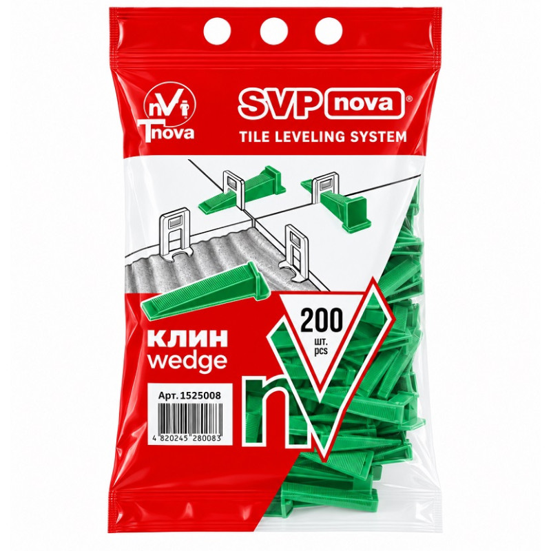 Клин СВП - Нова для плитки 10 × 70 мм T-Nova, 200 штук