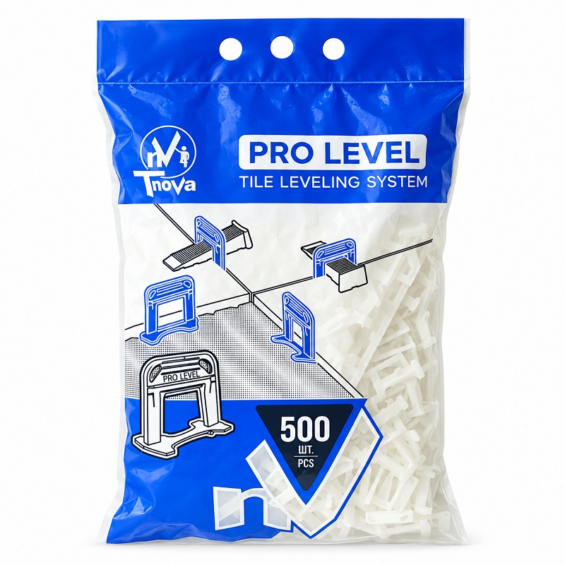 Основа СВП - Pro Level для плитки 1 мм T-Nova, 500 штук